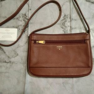 Fossil Leather Crossbody Bag